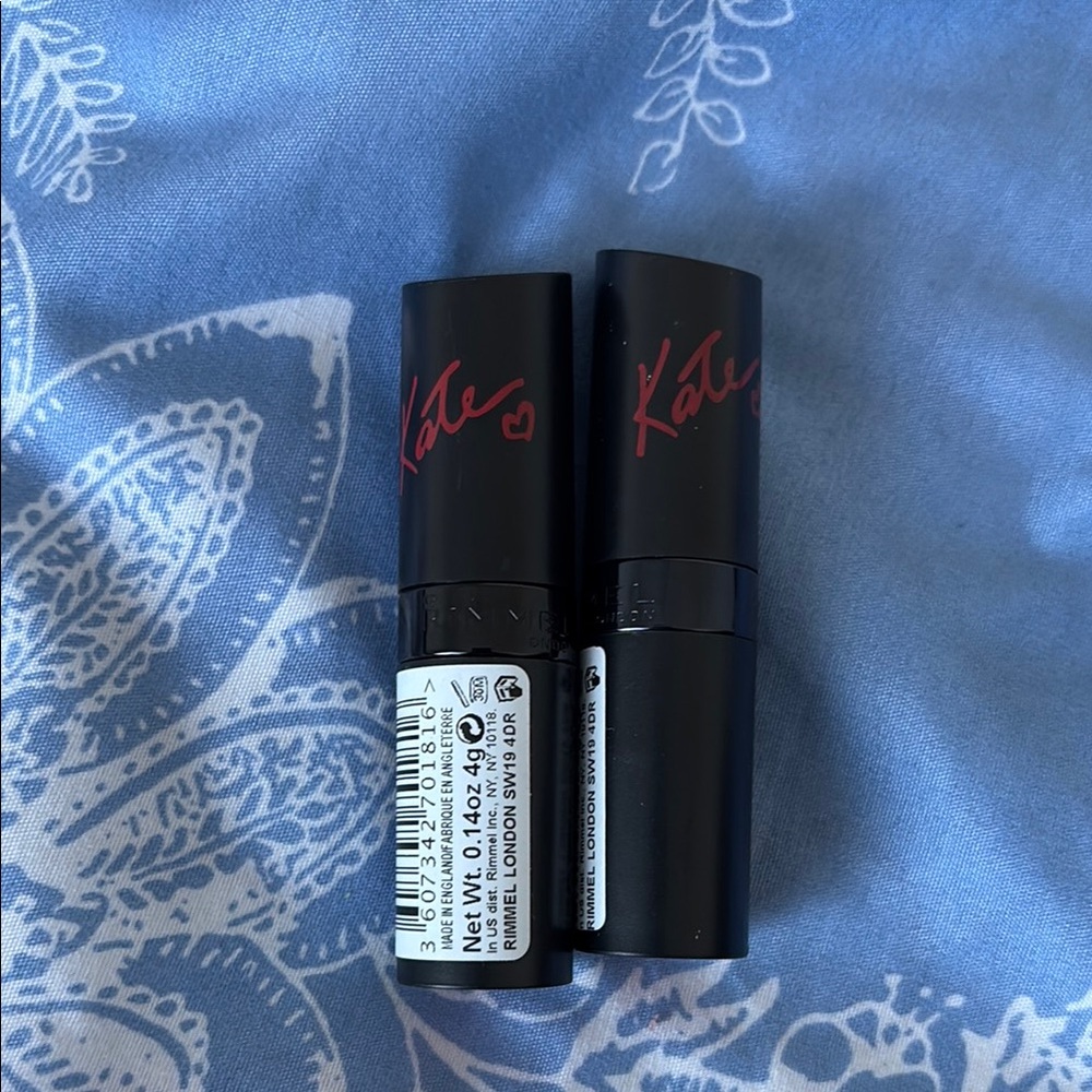 Black Lipstick Duo with Red Signature